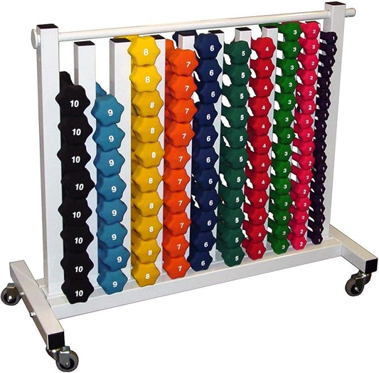 Ader Neoprene Dumbbell Set w/Rack