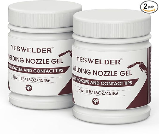 YESWELDER Welding Nozzle Gel for MIG Welding, Anti-Spatter Dip Gel for MIG Torch And Contact Tips (16 Ounces*2 Cans)