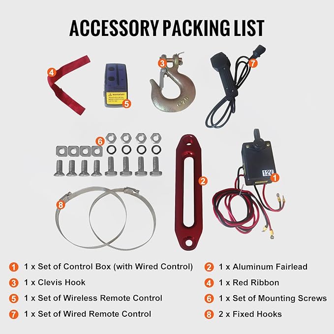 Electric Winch, Truck Winch, Waterproof Electric Winch Kit with Wireless Remote & Hawse Fairlead for Truck Jeep SUV Boat car (4500 lb)