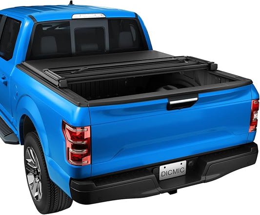 Soft Tri-Fold Truck Bed Tonneau Cover Compatible with 2009-2023 Dodge Ram 1500 2500 5.7FT Bed