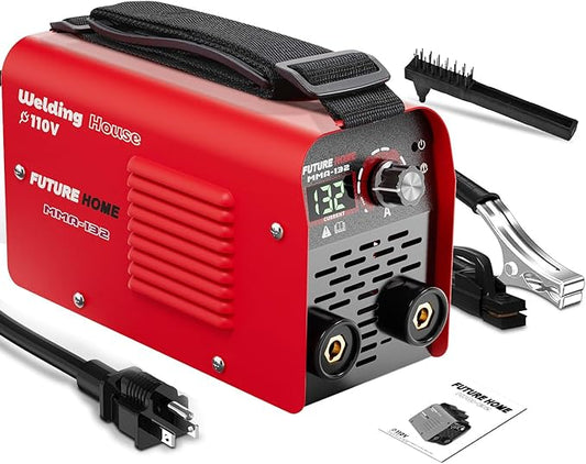 120Amp ARC Welder 110V Stick/Inverter Welding Machine 2-in-1, Adjustable Current 20-120A, Large LED Digital Display, IGBT Inverter, MMA-132
