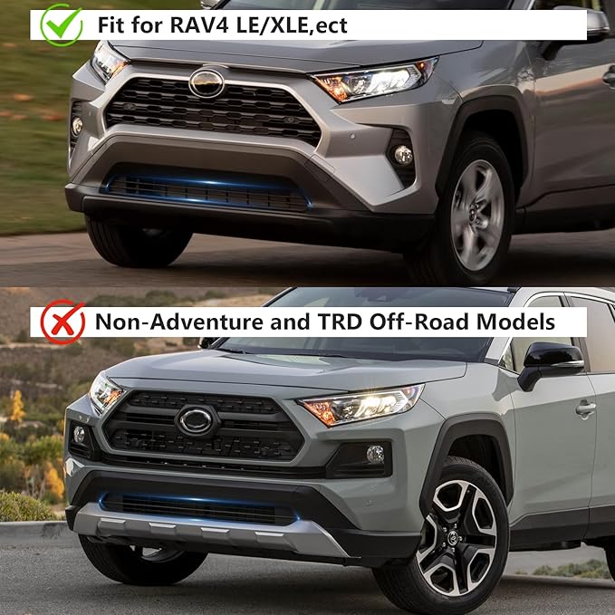 Front Grill Mesh Insert Compatible with Toyota RAV4 2019-2025, Air Vent Cover Guard (Not Fit for Adventure and TRD Off-Road Models)