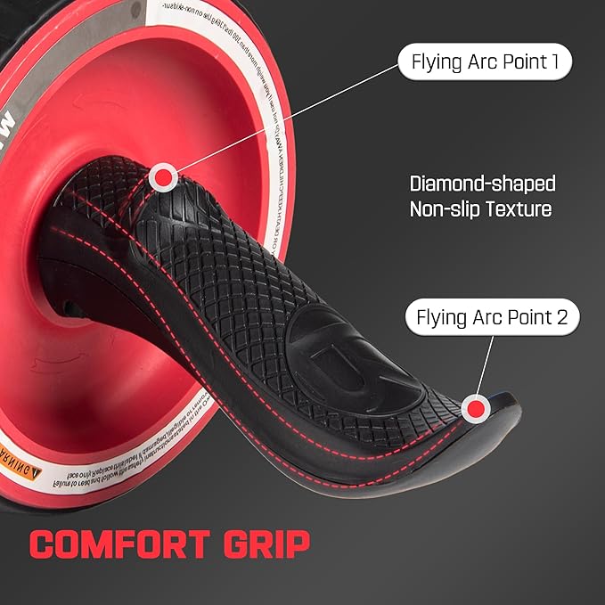 Ab Roller Wheel with Knee Pad Mat,Automatic Rebound Abdominal Wheel Abs Workout Equipment,Home Gym Equipment,No Noise Ab Wheel for Men&Women Abdominal