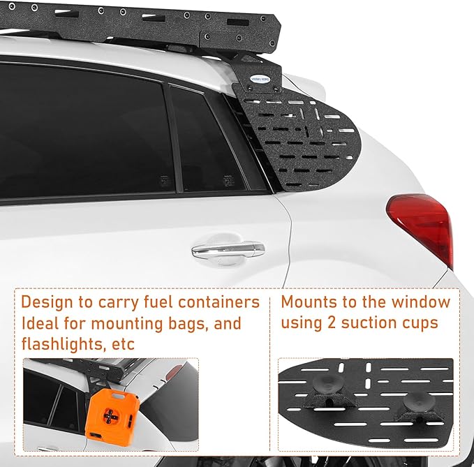 Hooke Road Crosstrek Rear Window Molle Panels for 2013-2017 Subaru XV Crosstrek, Only Works with Hooke Road Roof Rack
