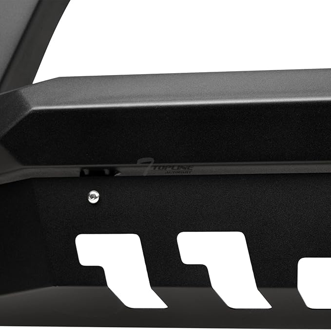 7422450597535 Compatible with 2021-2024 Dodge Ram 1500 TRX / 2019-2025 1500 Rebel Matte Black AVT Style Angular Bull Bar Guard with Skid Plate