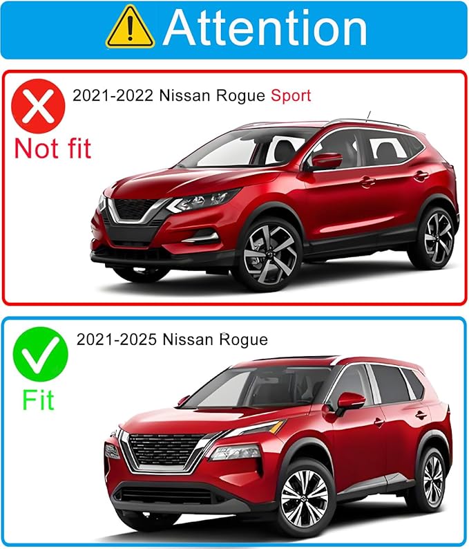 Lightronic Extra Durable Clip-on in-Channel Auto Vent Window Visor, Fit 2021-2025 Nissan Rogue (EXCLUDES Rogue Sport), UV Protection Rain Guard, Original Wind Deflector No-Drill Install, Smoke, 4Pcs