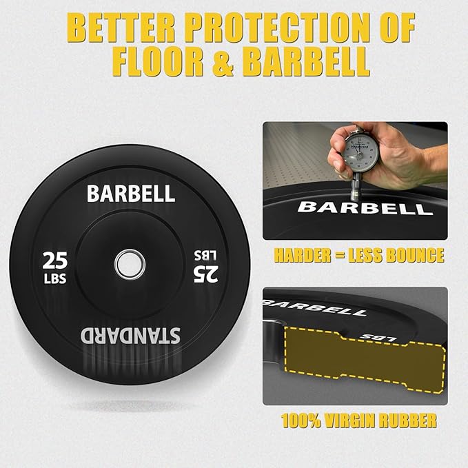 Mikolo 7ft Olympic Barbell, Barbell for Weightlifting and Powerlifting 45lb, Olympic Bar for 1500lbs Capacity, Weight Bar Fit 2” Standard Weights