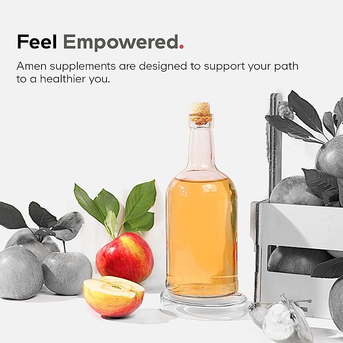 Amen Vitamin D, K2 & Zinc, Cholecalciferol D3 5000 IU, Organic Whole Food Blend with Apple, Blueberry, Cranberry, Elderberry Powder Fruits, Vegan Supplement, D3 K2 Vitamins, Non-GMO - 60 Capsules