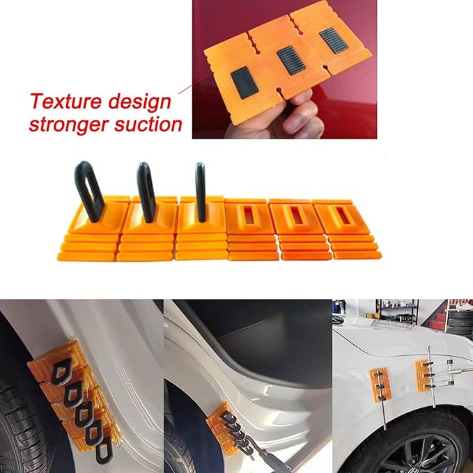 Paintless Dent Repair Tools Heavy Duty Paintless Dent Repair Kit with Yellow Glue Label and Strong Multi-Claw Retractor for Auto Body Repair