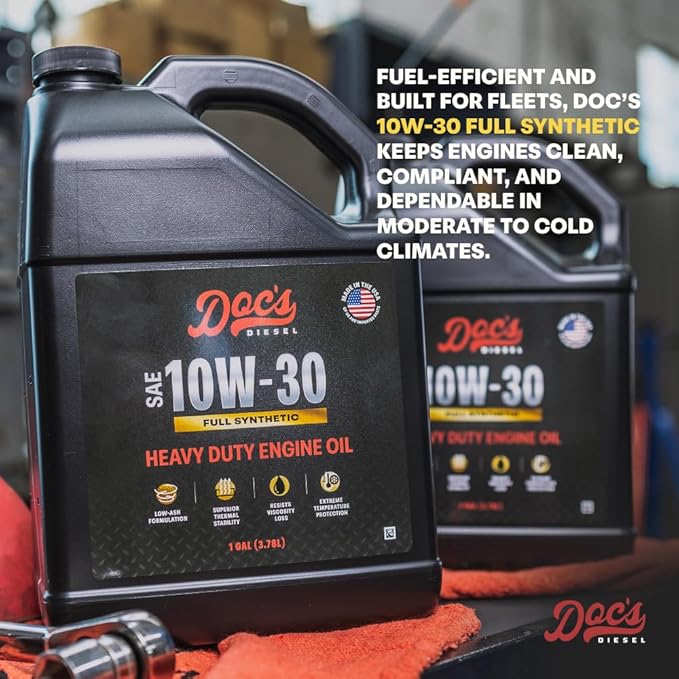 Doc's Diesel 10W-30 Full Synthetic Heavy Duty Diesel Oil DOCS10W30-4 | 4-Gallons
