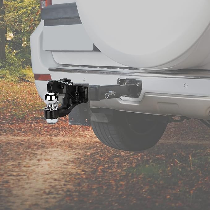 Pintle Hook Pintle Hitches Receiver Hook 10 TON Combination Hitch Ball 2-5/16” Fits Hitch Hook Military Receiver 12000 lbs