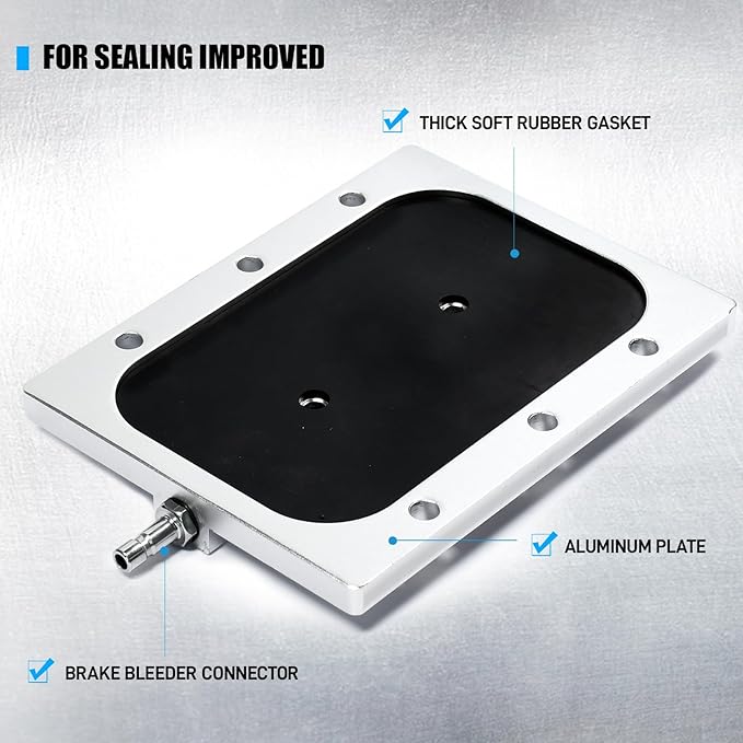 Aluminum Rectangular Adapter Compatible with AMC, Buick, Cadillac, Chevrolet, GMC, Chrysler, Dodge, and Jeep.