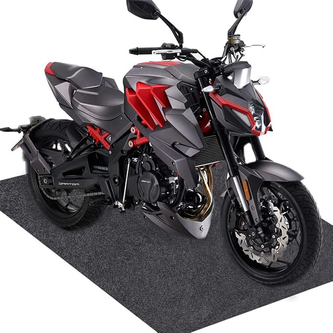 JOMMIE CHEN 36X60 Iches Garage Mats for Floor Absorb Liquids Oil Drip Pan for Under Car Waterproof Rubber Backing Layer Oil Spill Mat Protects Floor from Spills Drips Splashes Stain(36x60 in)