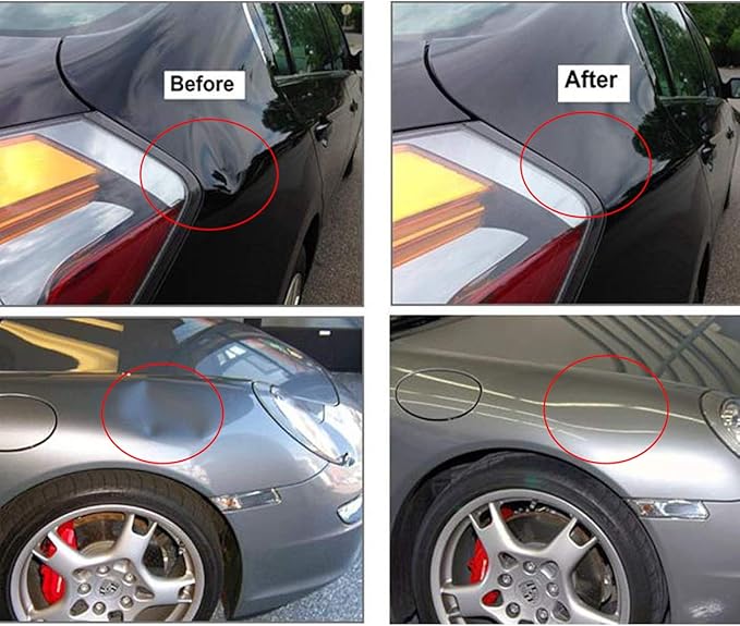 WHDZ Paintless Dent Repair Rods 11Pcs Auto Body Paintless Dent Repair Tools Kit for Door Dings Hail Repair and Dent Removal