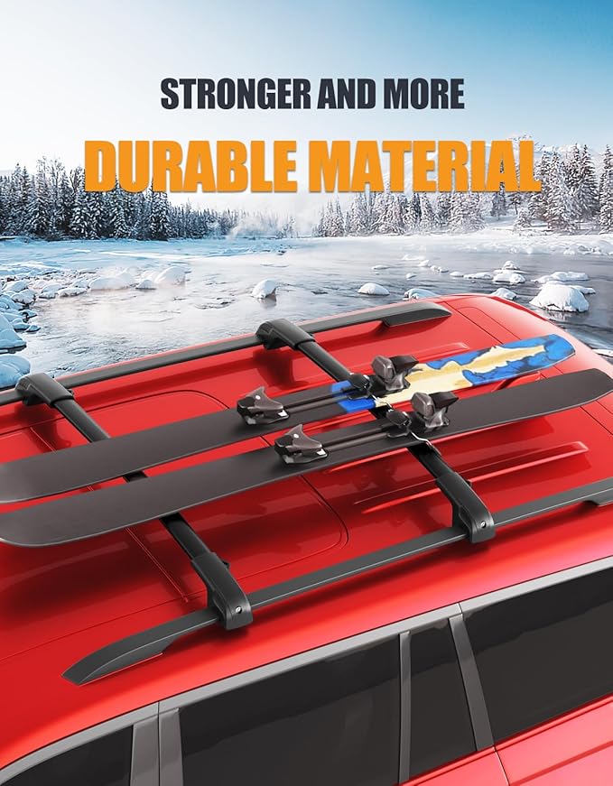 KINGGERI 300lbs Roof Rack Cross Bars Compatible with Subaru crosstrek 2024-2026 Limited/Premium/Sport (Not for Wilderness) with Raised Side Rails, Lockable Aluminum Roof Rails Crossbars Luggage