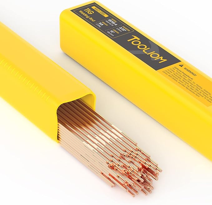 TOOLIOM Mild Steel TIG Welding Rod ER70S-6 TIG Filler Rod 3/32" x 16" 5LB Welding Wire