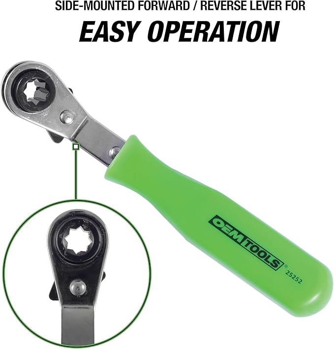 OEMTOOLS 25252 Automatic Slack Adjuster Tool and Wrench, Efficient Brake Adjustment Tool for Semi Trucks, Air Brake and Slack Adjuster Tools