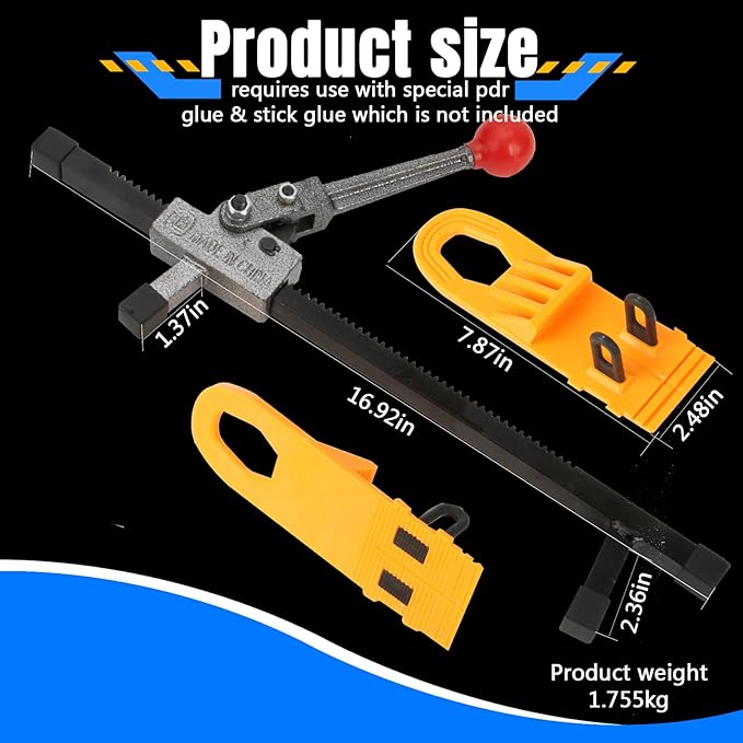 Dent Remover Tool for Car,Car Dent Repairing Tool Sheet Metal Puller Automobile Dent Removal Tool Lifter Paintless Glue Puller Tabs Manual Expander, Auto Body Repair Kit for Cars & Sheet Metal Repair