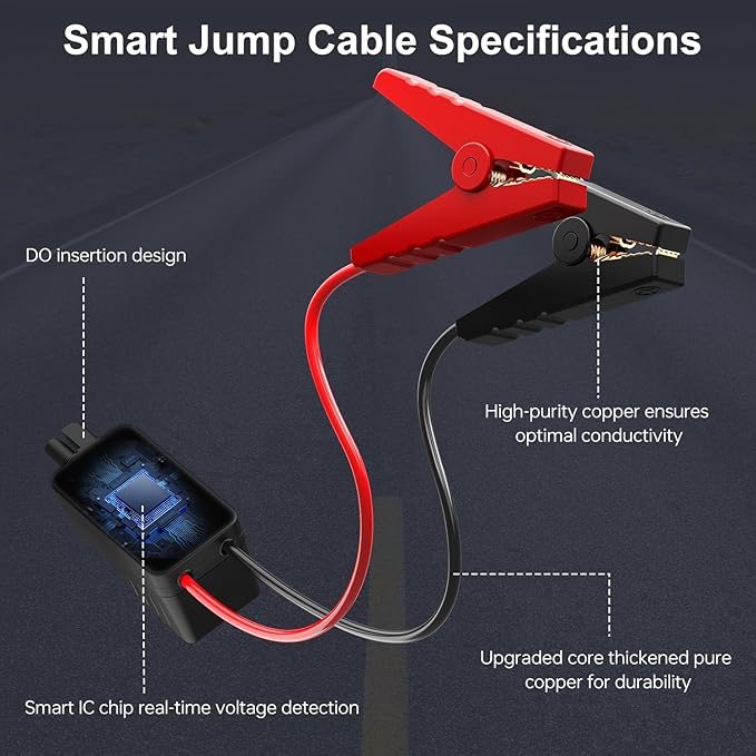 Acmount W160 Jump Starter with Air Compressor, 5000A Portable Car Jump Starter 150PSI Tire Inflator/Air Pump, 12V Battery(Up to 9L Gas/8L Diesel Engine) Jump Pack, Car Emergency Kit, Idea Gift for Man