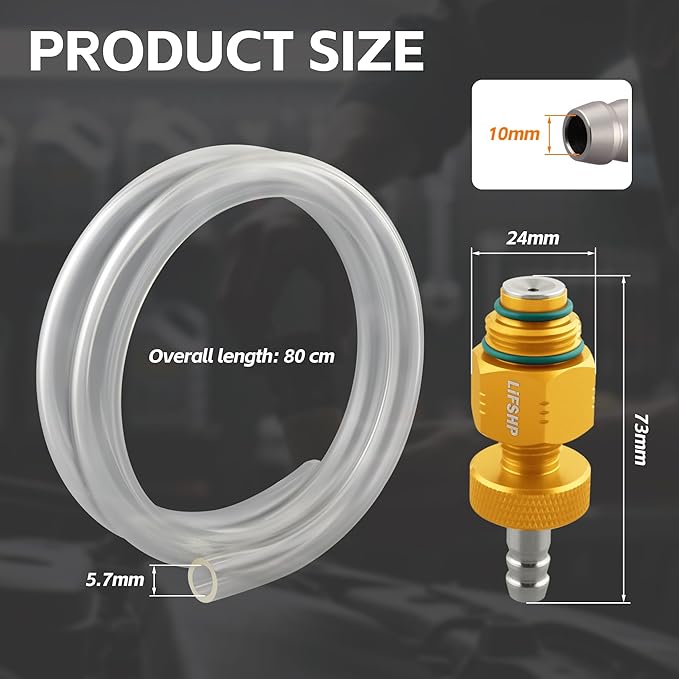 Oil Filter Drain Tool,Aluminum Alloy Upgraded Large Hole and Thickened Tube for Toyota, Lexus, Scion 2.0L - 5.7L Vehicles with Cartridge Style Filter System-Gold