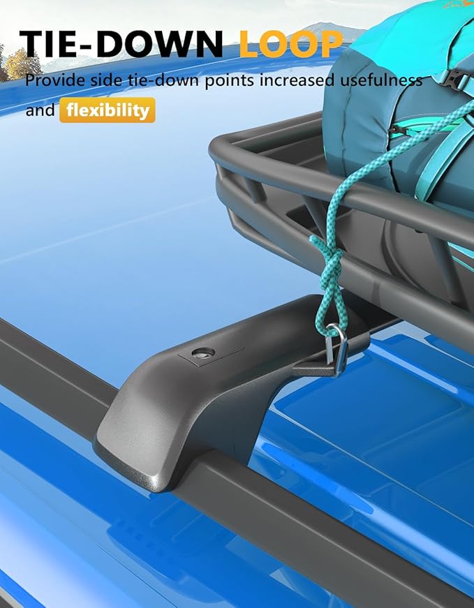 Tuyoung 300lbs Roof Rack Cross Bars Compatible with Subaru Crosstrek 2024 2025 2026 Limited/Premium/Sport (Not for Wilderness) with Side Rails, Lockable Aluminum Roof Crossbars Rooftop Luggage Racks