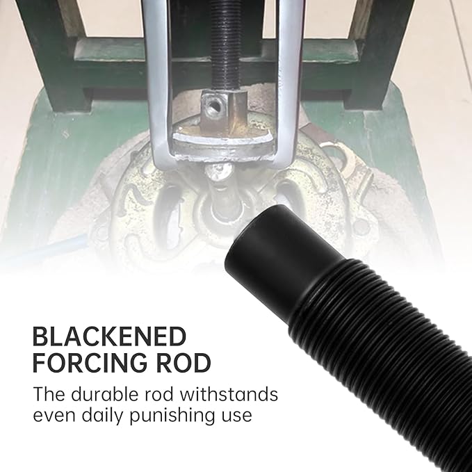 ChgImposs 14 Inch 2-Jaw Gear Puller, Adjustable Bearing Puller Gears + Wire Brush + Gloves, Reversible Removal Tool, CR-V Two Claws Puller Tool for Removal of Pulleys Flywheels Bearings Gears