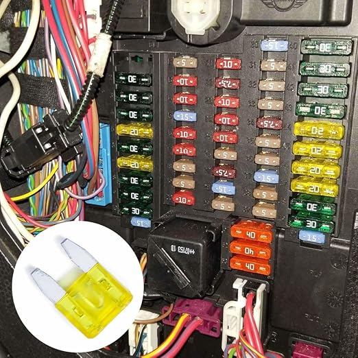 100 Pack Auto Fuses 20 AMP APM/ATM 32V Mini Blade Style Fuses 20A Short Circuit Protection Car Fuse (20 AMP)