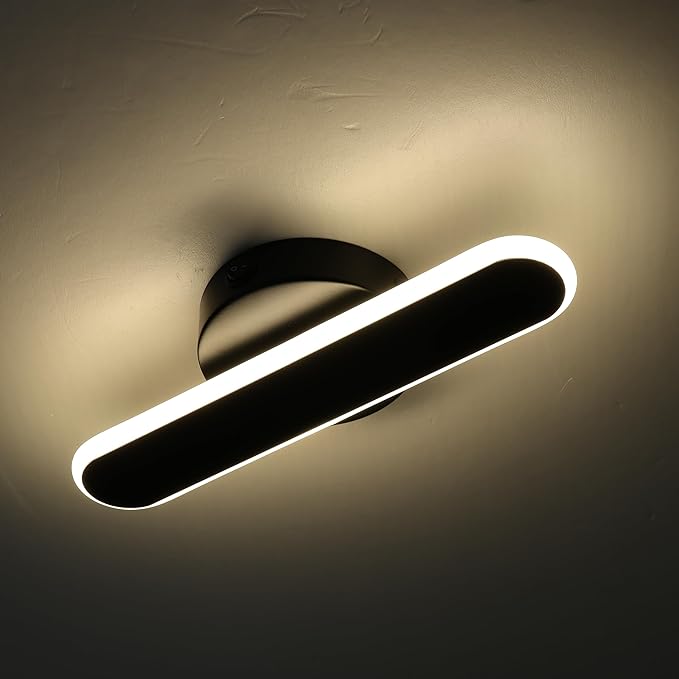 12V RV 10inch LED Ceiling Light Fixture, 12V RV Interior Light Fixture with On&Off Switch, 12Volt Wall Reading Light Fixture, Dimmable, 4000K for Motorhome Camper Trailer