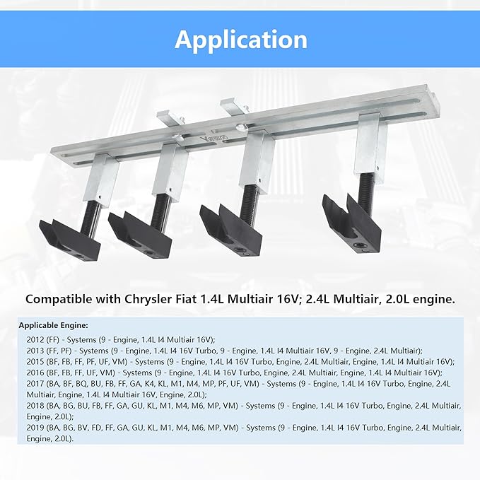 10259A 10259B Engine Actuator Spring Compressor Assembly Removal Tool Kit, Compatible with Fiat Multiair 2012-2019 1.4L 16V 2.4L 2.0L Engine, Replace for Alfa Romeo Chrysler 2000034500 10324 10409