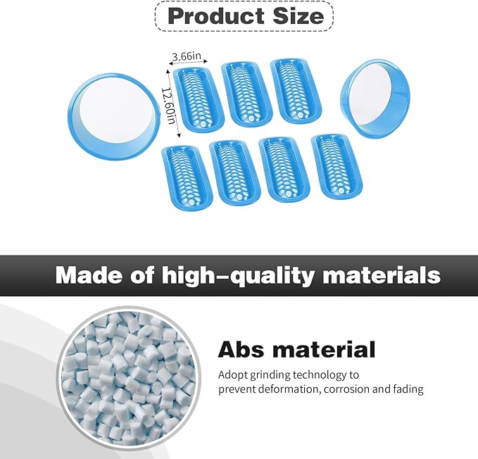 CheroCar for JK Mesh Grille Grill Insert & Headlight Cover Trim Exterior Accessories for Jeep Wrangler JK 2007-2018,Light Blue…