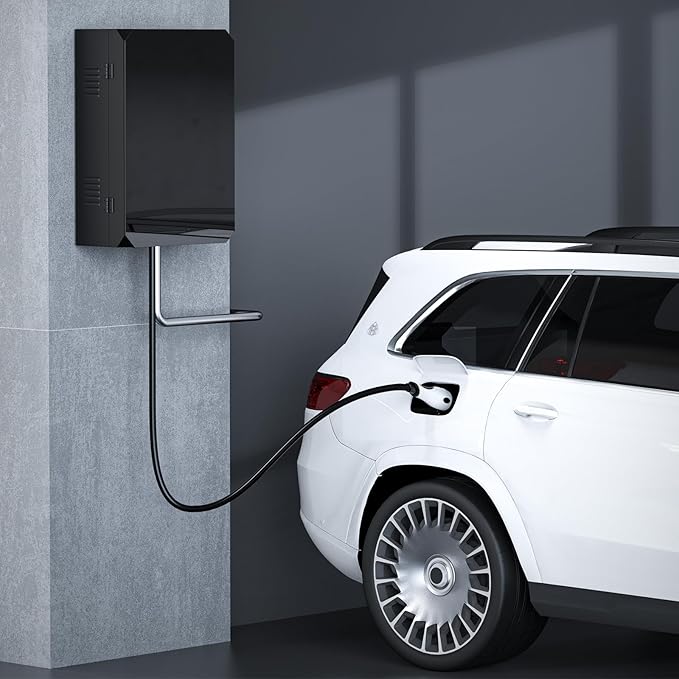 Tesla Wall Charger Cover, Outdoor EV Charger Enclosure Universal Fit for All Electric Vehicle Chargers, Large Capacity Weatherproof Wall-Mounted Charger Box