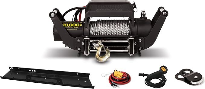 Champion Power Equipment 10,000-lb. Truck/SUV Winch Kit with Speed Mount and Remote Control