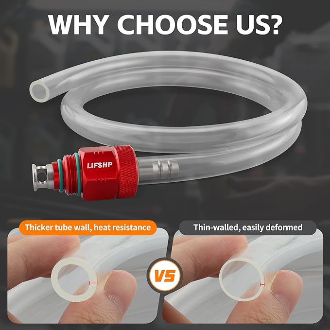 Oil Filter Drain Tool,Aluminum Alloy Upgraded Large Hole and Thickened Tube for Toyota, Lexus, Scion 2.0L - 5.7L Vehicles with Cartridge Style Filter System Oil Change Kit-Red