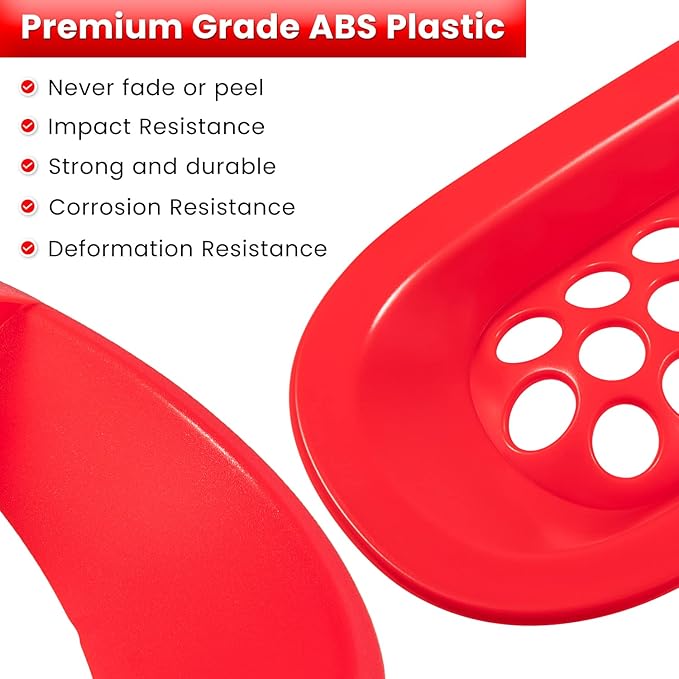 Front Grille Mesh Inserts & Headlight Cover for Jeep Wrangler JK JKU Sport Freedom Rubicon Sahara Unlimited 2007-2018 Exterior Accessories Clip-in Grille Guard Headlight Bezels Trim (Matte Red)