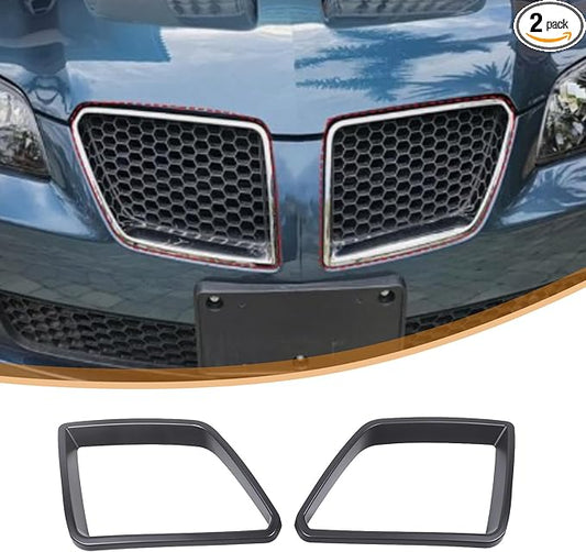 Car Front Bumper Grille Cover Trim Compatible with Pontiac G8 08-09/Holden Commodore 06-12 ABS Front Grille Bumper Grill protective cover decorative accessories (Matt black)