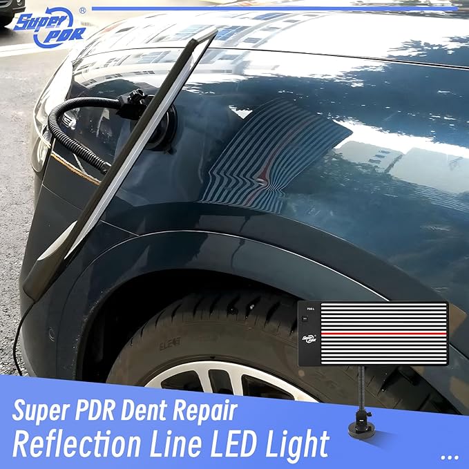 Super PDR Light Board PDR Light Dent Line Board LED PDR Light USB Battery Powered Reflection Light Board Professional Dent Repair Tool Automotive Repair Lighting PDR Reflection Tool Car Body Repair
