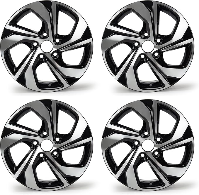 New 16" x 7" Aluminum Alloy Replacement for OE Wheel Rim Compatible with Honda Accord 2016-2017, PCD 5x114.3, Set of 4