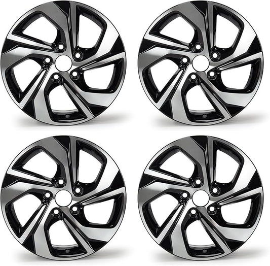 New 16" x 7" Aluminum Alloy Replacement for OE Wheel Rim Compatible with Honda Accord 2016-2017, PCD 5x114.3, Set of 4