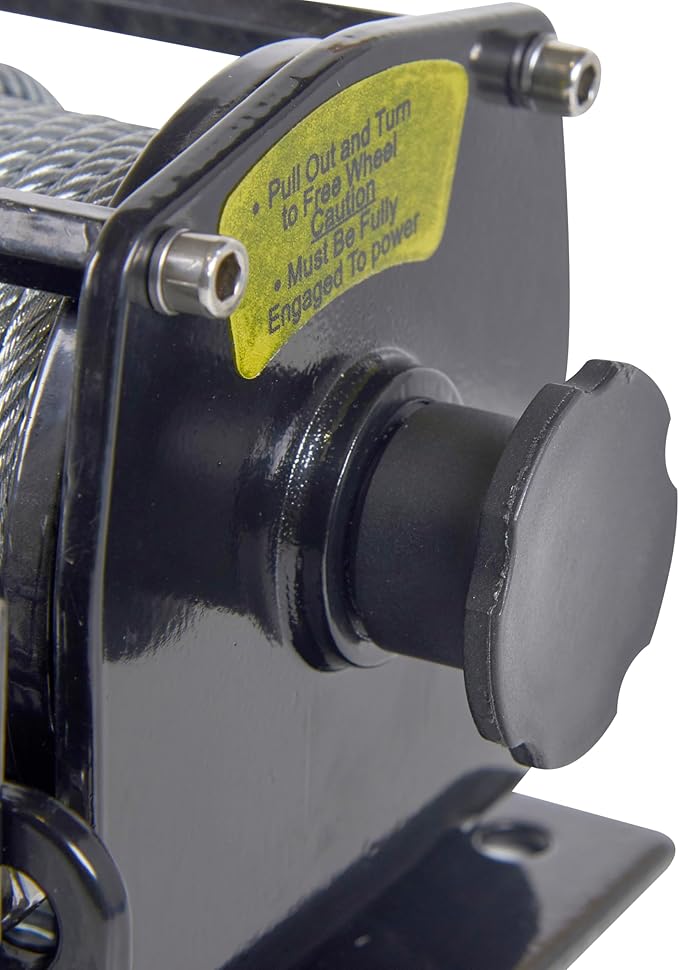 Warrior Winches Ninja 2000 lbs - Premium 12V Electric ATV/UTV Winch with Steel Cable, Compact and Powerful 12 Volt ATV Winch - Comes with Wireless Remote - Perfect for ATV, UTV, Boat, Trailer