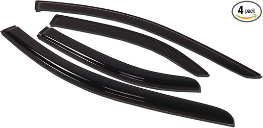 Tuningpros WV-039-2 Outside Mount Window Visor Deflector Rain Guard Dark Smoke 4-pc Set, Compatible with 2005-2009 Pontiac Torrent