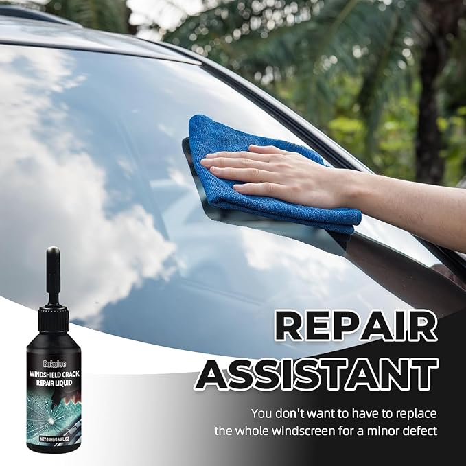 Cracked Windshield Repair Kit,Car Windshield Crack Repair Kit,Fast and Convenient,Glass Repair Liquid for Cracks,Applicable to All Types of Cracks（2Pcs）