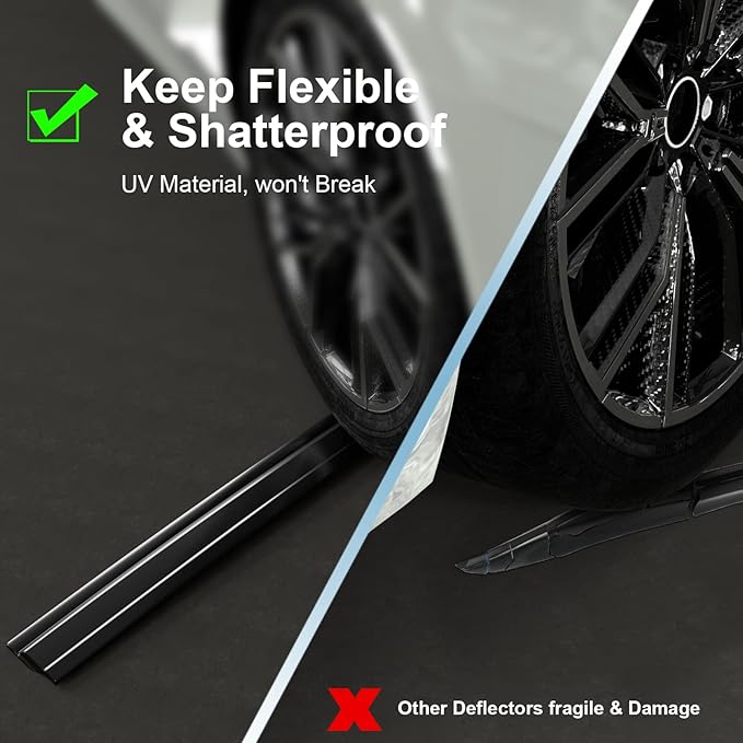 ACLONG Tape-On Rain Guards Fit for Toyota RAV4 2019 2020 2021 2022 2023 Tape-On Smoke Side Shatterproof Window Visor, Out-Channel Window Deflectors, 6-Pieces Set