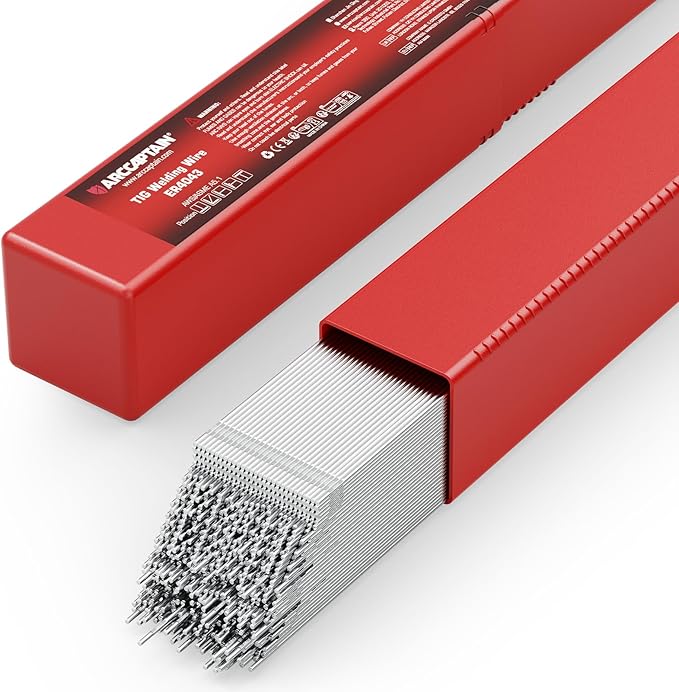 ARCCAPTAIN Aluminum TIG Welding Rod ER4043, Welding Wire Filler Rod, 3/32" X 16", 5LB