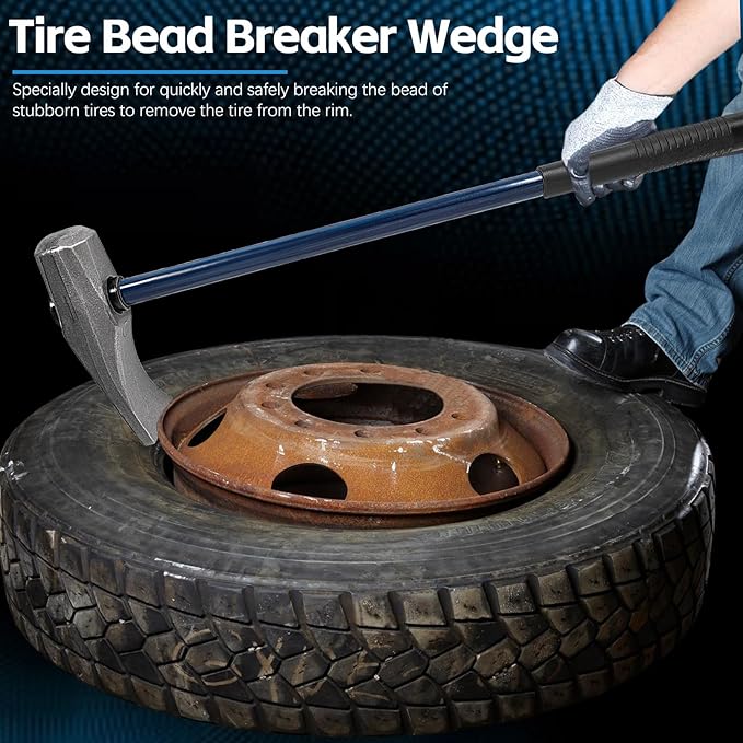 Sunluway Tire Bead Breaker Wedge Replacement for Ken-Tool 35429 Bead Brkg Wg, 32 in, STL, Duck-Billed Tire Hammer for Passenger Car, Truck, SUV, ATV, Motorcycle, Bus, Farm Tractor, Aircraft Tire
