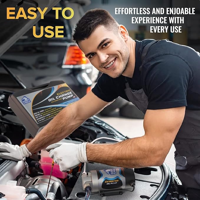 Harpy Eagle Electric Oil Change Extractor Pump 12/24V 100W, Oil Сhange Fluid Extractor Suction Transfer Pump Portable for Automotive, Cars, Boats, Motorcycle,Trucks with Storage Case/Patent Pending