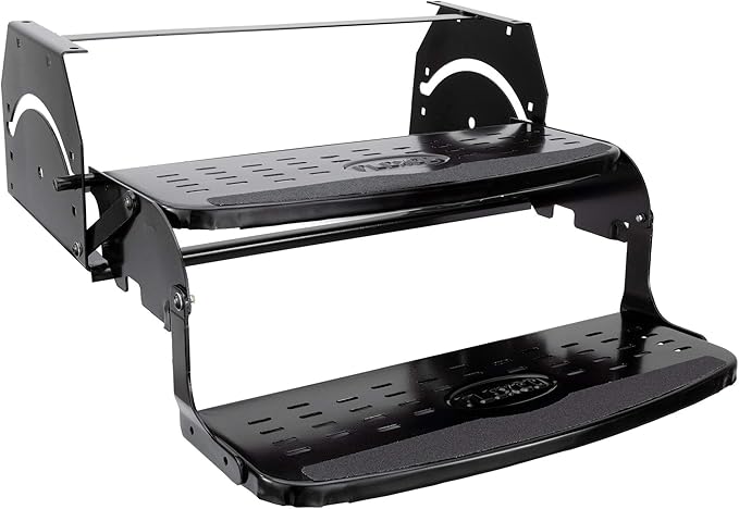 RV Steps 24" Step in Black | RV Stairs | RV Exterior Steps | Camper Steps (Double)