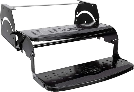 RV Steps 24" Step in Black | RV Stairs | RV Exterior Steps | Camper Steps (Double)