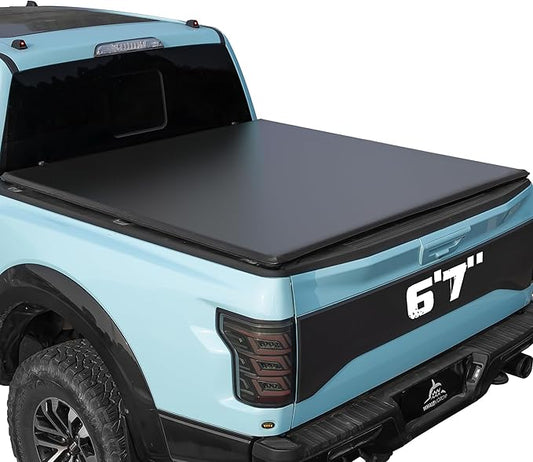 Truck Bed Tonneau Cover Compatible with Toyota Tundra 2022 2023 2024 2025 2026 6.5 ft Standard Box, Soft Roll Up Style