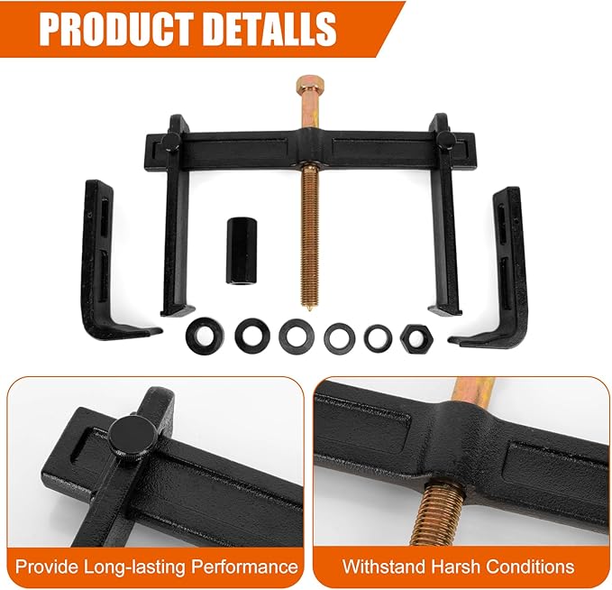 PSLER 78830 Car Repair Tool, Heavy Duty Hub Drum And Rotor Puller Kit Tools for a 1-1/4" Socket and 1-1/4" or 32mm Wrench