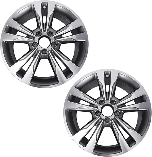 New 18" x 8.5" Rear Aluminum Alloy Replacement for OE Wheel Rim Compatible with C300 C350 2015-2018, 85371, Fits for Rear Wheel Only, 2 Sets